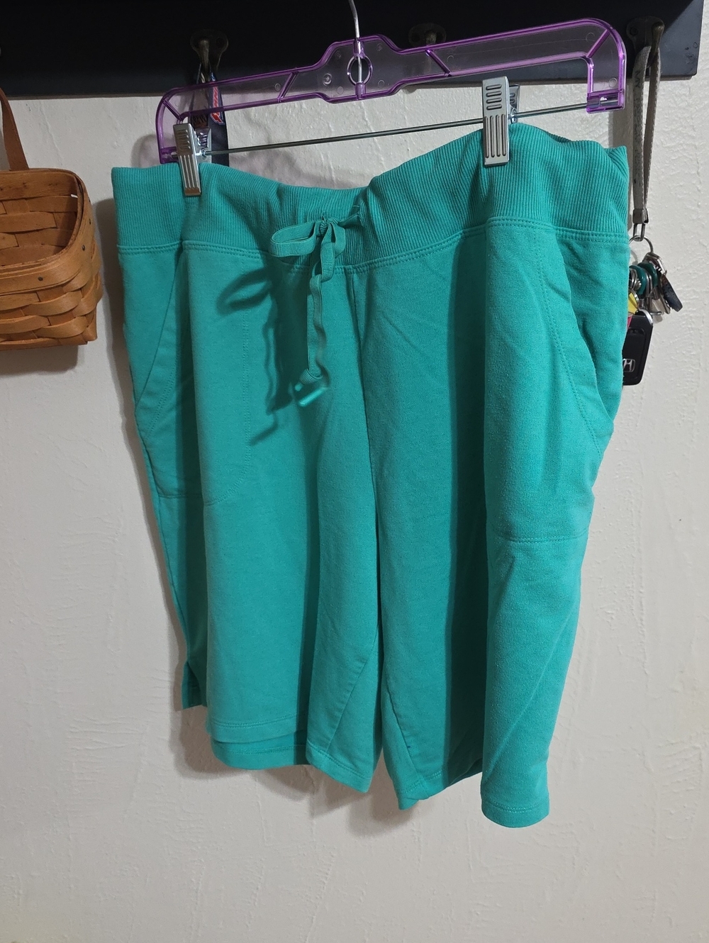 Athletic Works Kelly Green Drawstring Casual Shorts
